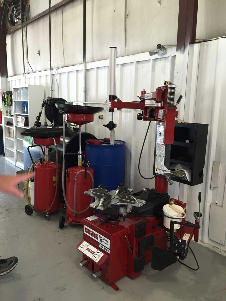 Tire Machines at our auto repair shop - Snider Auto Care