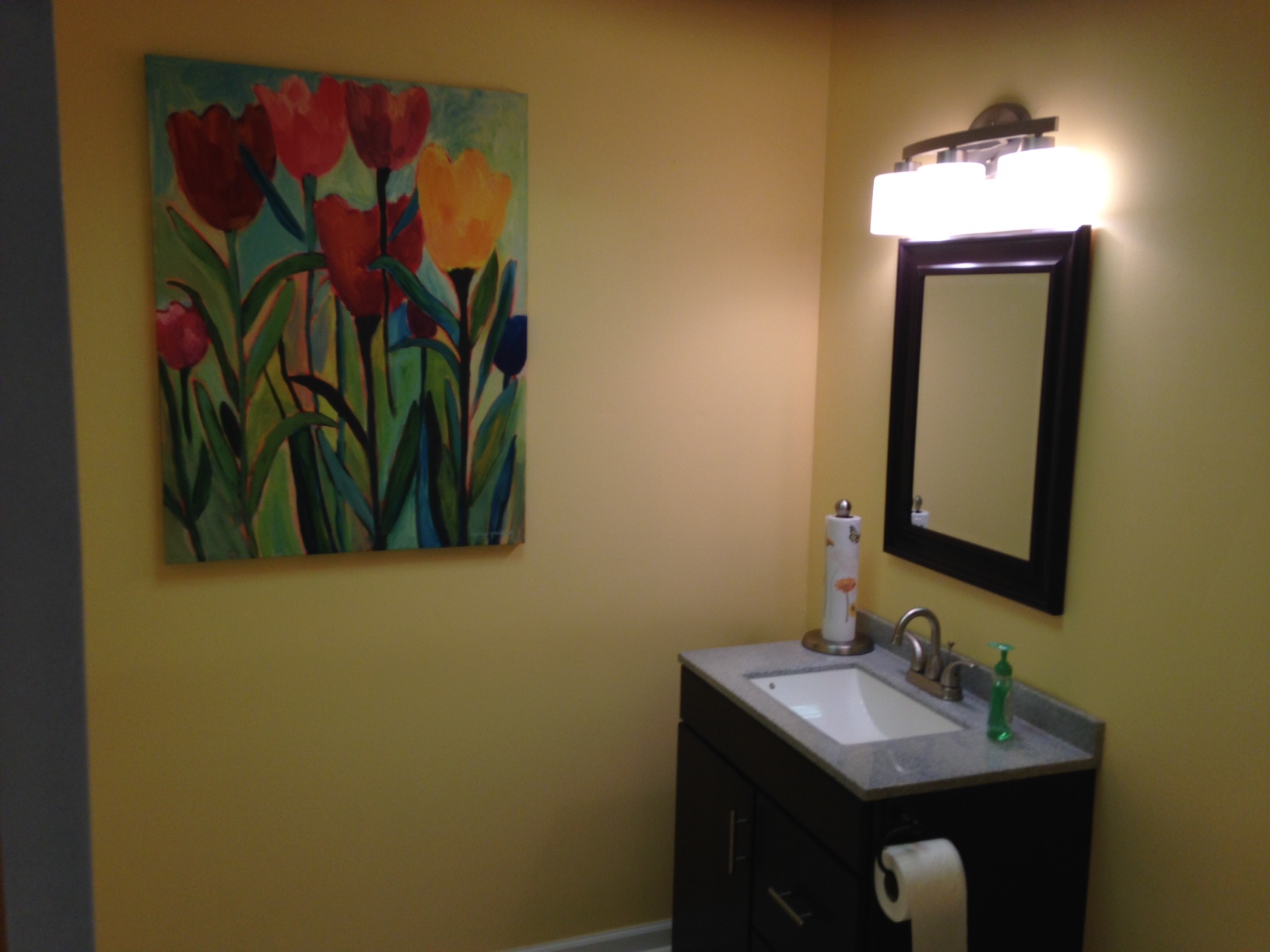 The bathroom area at our auto repair shop - Snider Auto Care