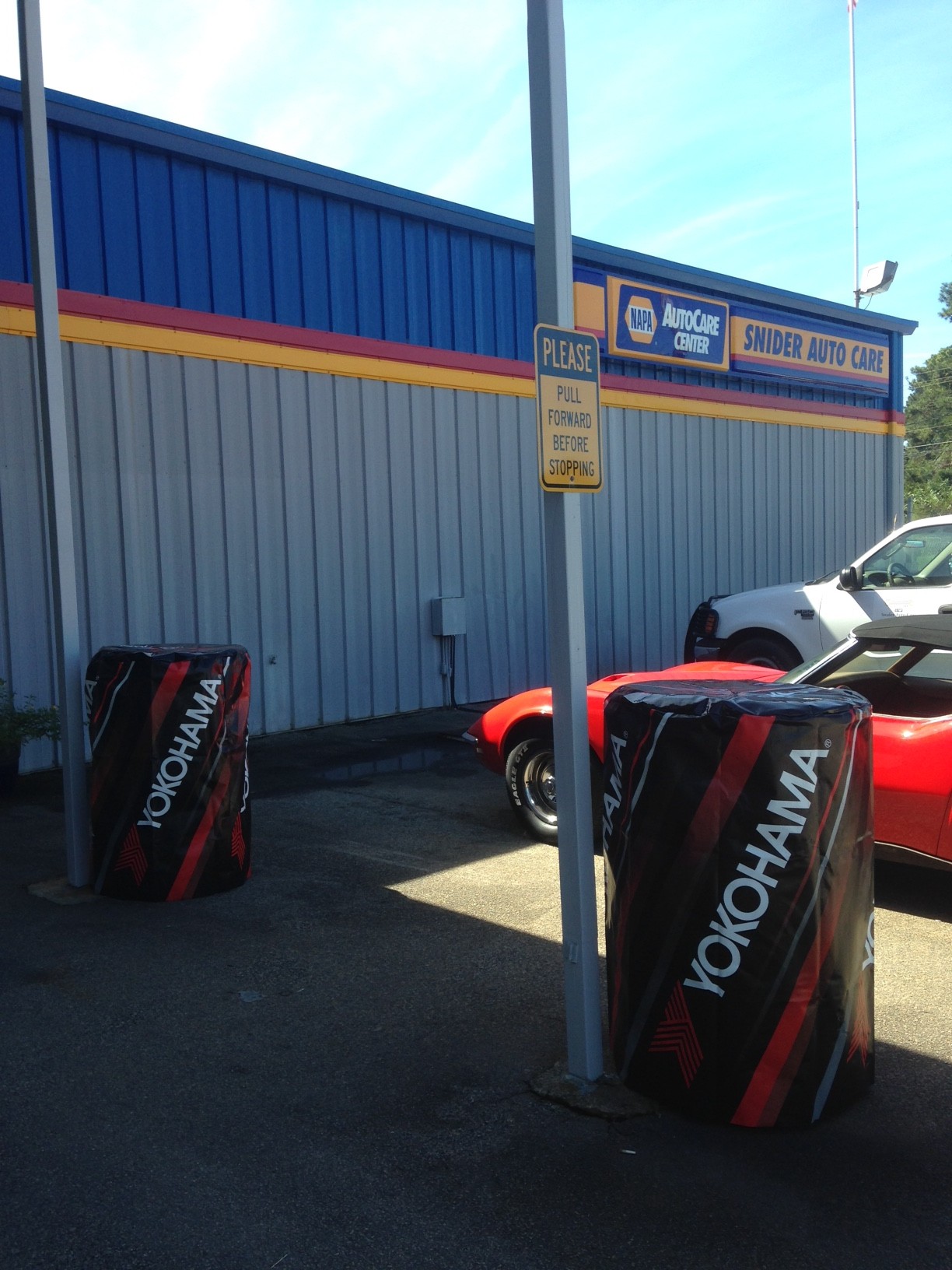 The parking at our auto repair shop - Snider Auto Care