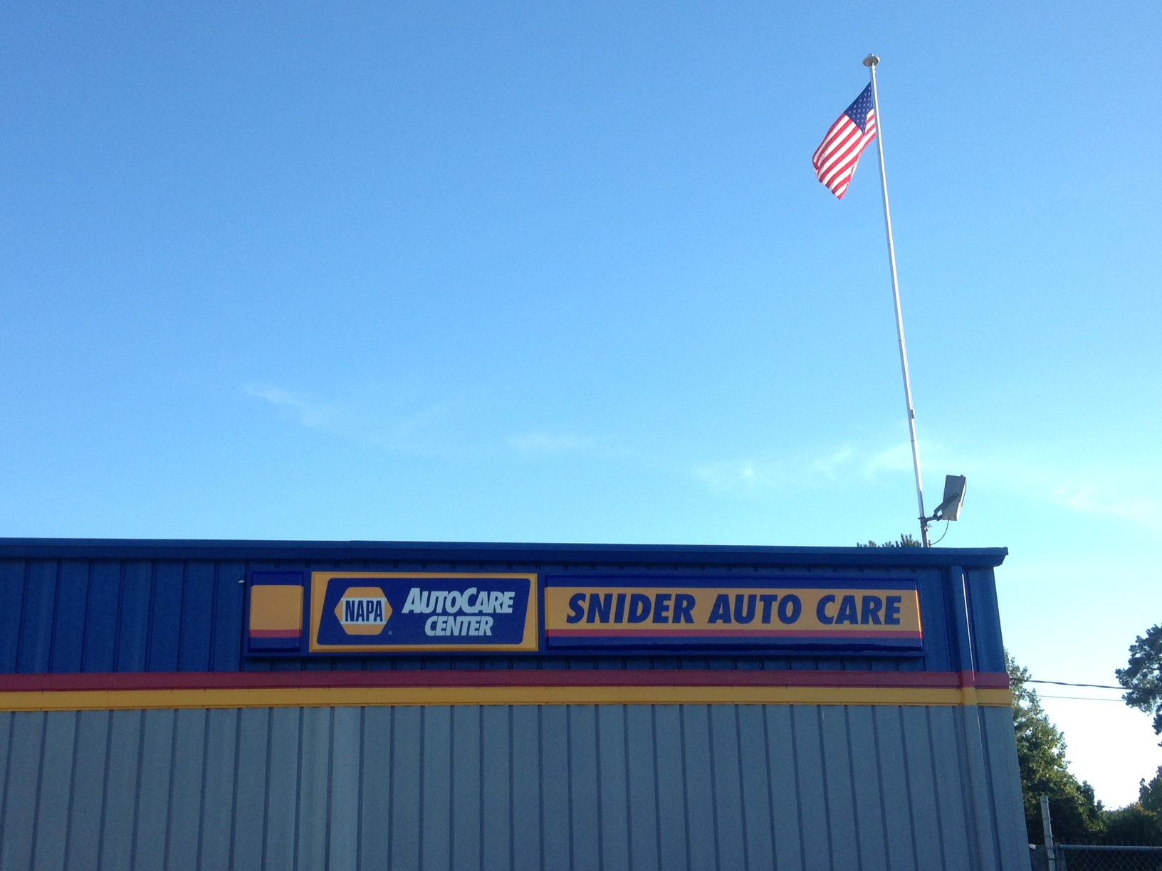 The front of our auto repair shop - Snider Auto Care
