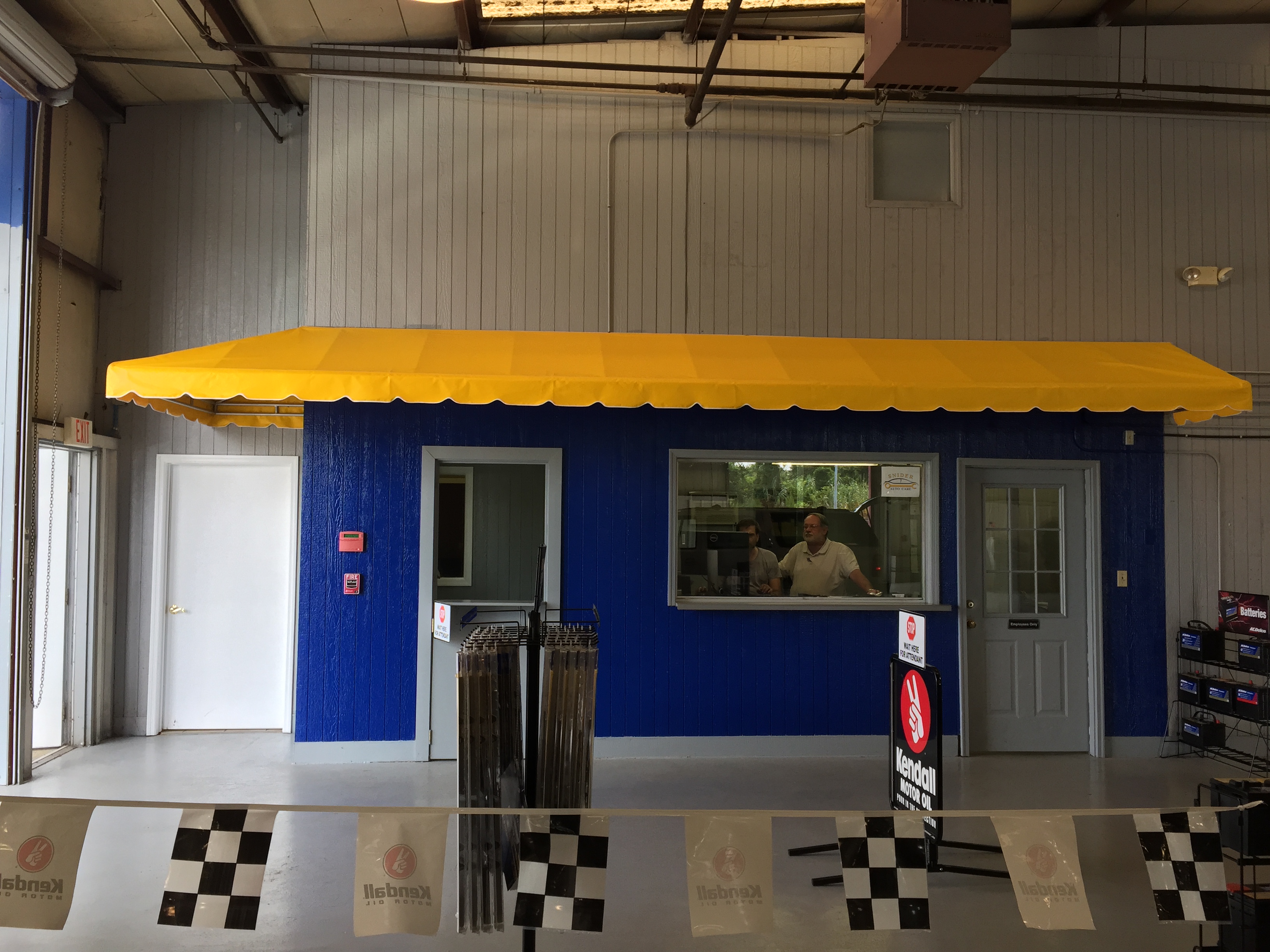 The inside of our vehicle repair shop